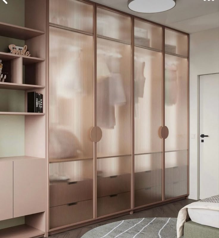 Glass Shutter Wardrobe