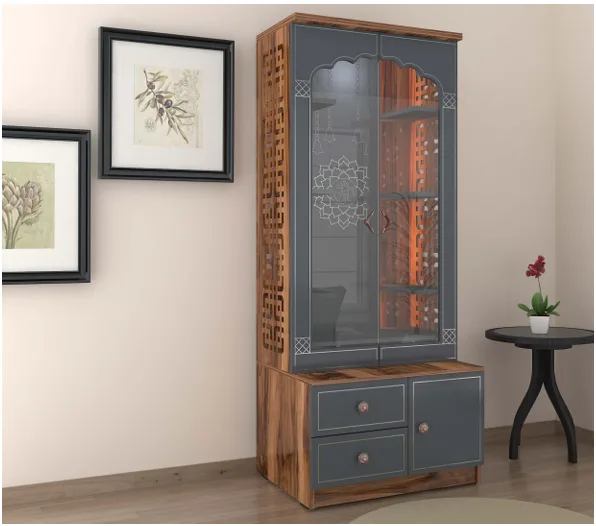 TEMPLE VAYU WITH DOOR 16X30X72 PA/ GRAY
