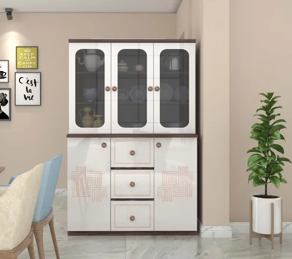 DISPLAY UNIT DELFT 18X48X72 LEYONU WALLNUT/WHITE
