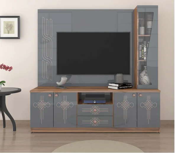 TV UNIT SALORA 18X72X75 PLATEU APPLE/GRAY